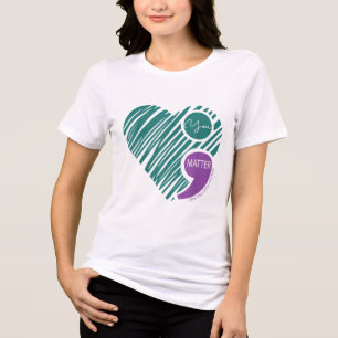 Camiseta Coração Você Não Deixa Sua História Acabar Com O S