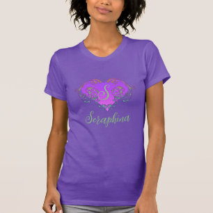 Camiseta Coração Whimsical Personalizado