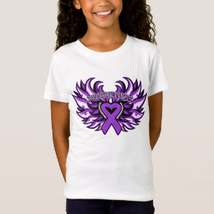 Camiseta Coração Wings.png da consciência da doença de