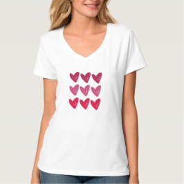 Camiseta Corações