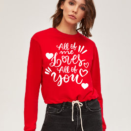 Camiseta Corações Adoram Dia de os namorados