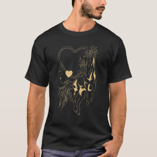 Camiseta Corações Animal Equestre Cavalgada Amor Cavalo