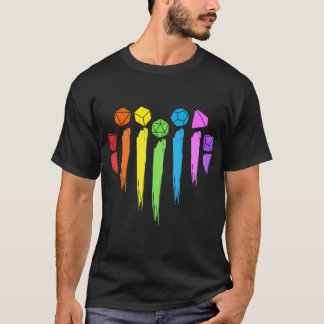 Camiseta Corações Arco-íris Dragões das Masmorras amigos LG