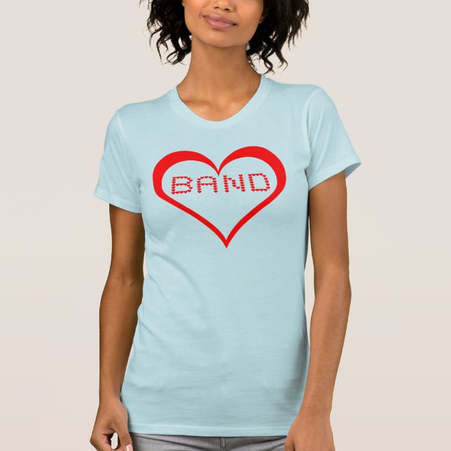 Camiseta Corações bandas (Frente)