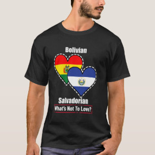 Camiseta Corações Bolivianos Salvadorenhos Bandeiras O Que 