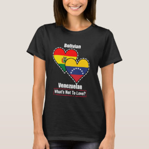 Camiseta Corações Bolivianos Venezuelanos Bandeiras O Que N