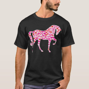 Camiseta Corações Bonitos Animais Engraçados Engraçados Dia