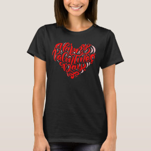 Camiseta Corações Bonitos de feliz dia de os namorados Cora