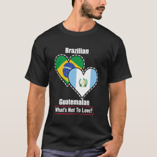 Camiseta Corações Brasileiros Guatemaltecos Bandeiras O Que