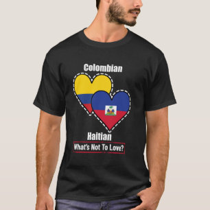 Camiseta Corações Colombianos Haitianos Bandeiras O Que Não