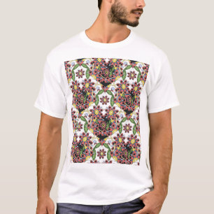 Camiseta Corações Coloridos, Padrão Romântico Sem Olhos.