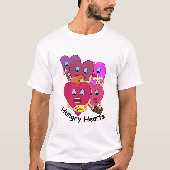 Camiseta Corações com fome (Frente)