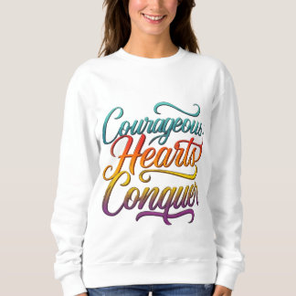 Camiseta Corações Corajosos Conquistam