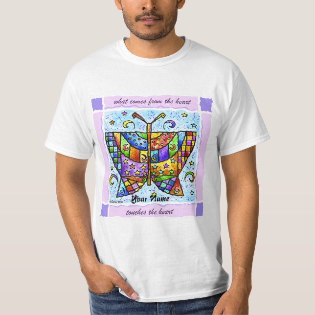Camiseta Corações da Borboleta (Frente)