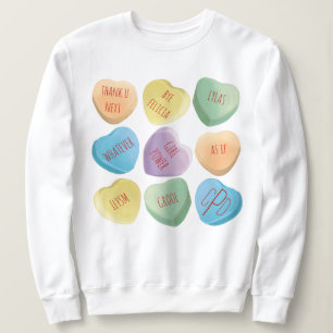 Camiseta Corações da conversação dos doces do dia dos