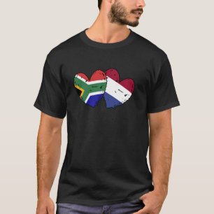 Camiseta Corações da Holanda Sul-Africana Bandeira África d