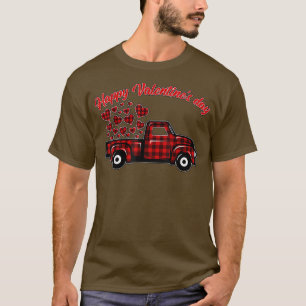 Camiseta Corações da Xadrez Vermelha de Buffalo - Cute Vale