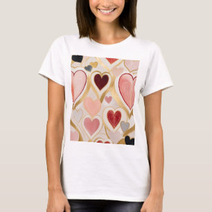 Camiseta Corações de Amor