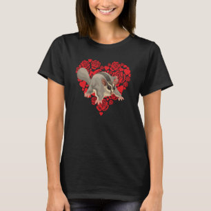Camiseta Corações de Amor Dia dos Namorados Rosas Sugar Gli