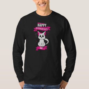 Camiseta Corações de Animais de Pet Gatos Meem Corações Fel