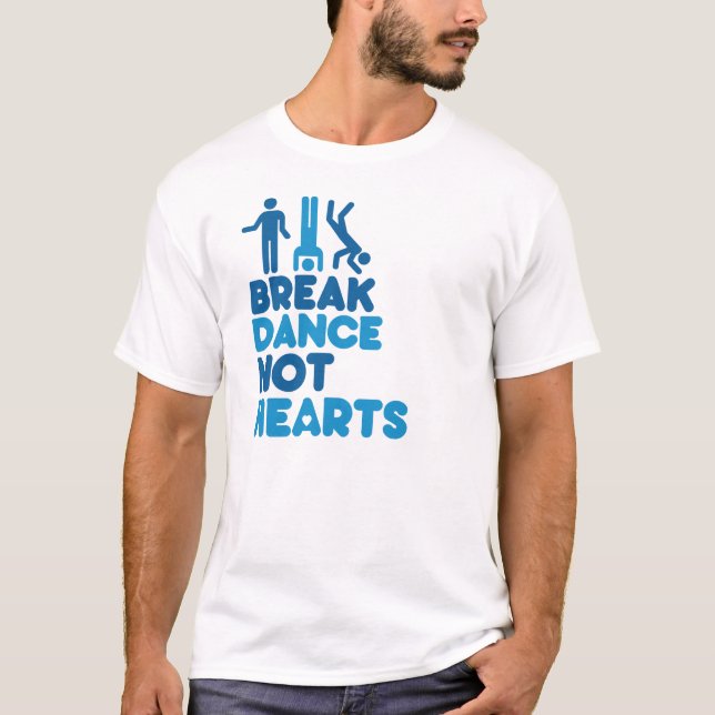 CAMISETA CORAÇÕES DE BREAKDANCE NÃO (Frente)