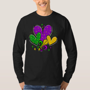 Camiseta Corações de Carnaval Amam Fleur De Lys do Carnaval
