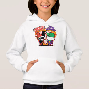 Camiseta Corações de Chibi Harley Quinn e Chibi