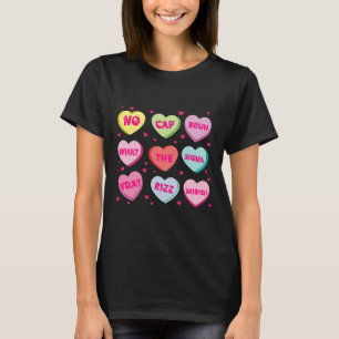 Camiseta Corações de Conversa de Gíria da Moda Dia dos Namo