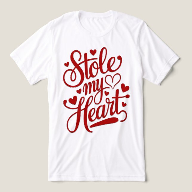 Camiseta Corações de Coração Ligadas (Design frontal)
