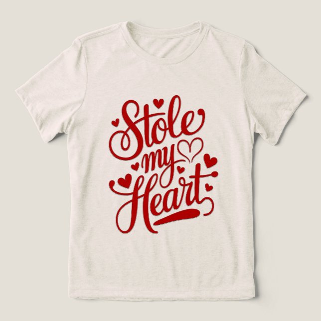 Camiseta Corações de Coração Ligadas (Design frontal)