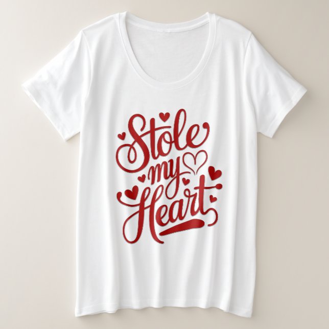 Camiseta Corações de Coração Ligadas (Frente do Design)