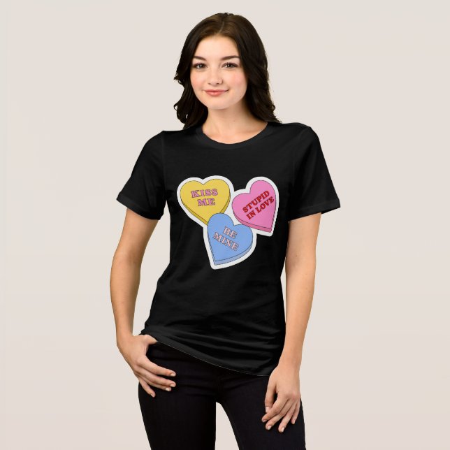 Camiseta Corações de Doces Dia dos Namorados  (Frente Completa)