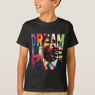 Camiseta Corações de História Negra Retro Sonham Como Mulhe