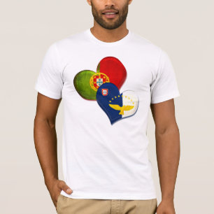Camiseta Corações de Portugal e de Açores