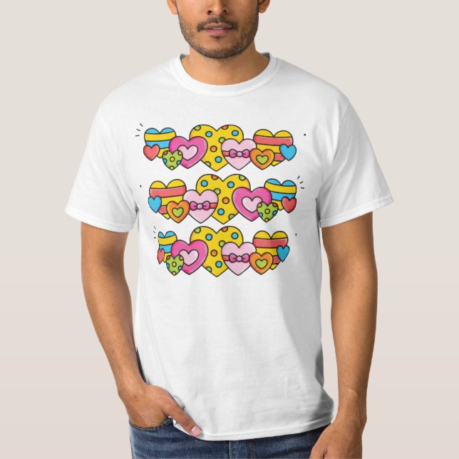 Camiseta Corações de São Valentim (Frente)