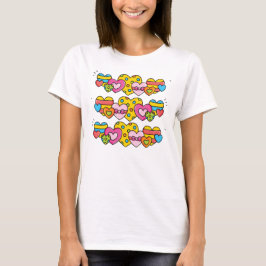 Camiseta Corações de São Valentim