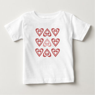Camiseta Corações de São Valentim Fofos – Design de Amor e 