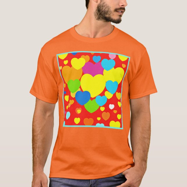 Camiseta Corações - Design (Frente)
