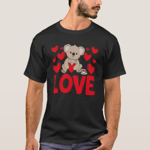 Camiseta Corações dias de os namorados Adoram Mulheres Anim