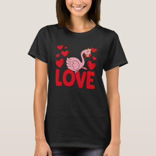 Camiseta Corações dias de os namorados adoram mulheres anim
