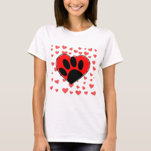 Camiseta Corações do Cão ao Lover
