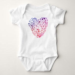 Camiseta Corações do Coração Desenhando Jérsei Bodyfato, Br