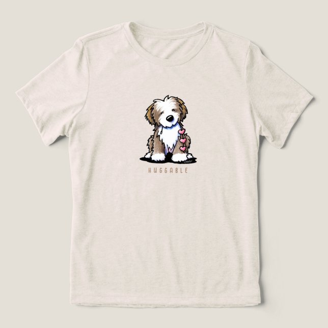Camiseta Corações do KiniArt™ Havanese (Design frontal)