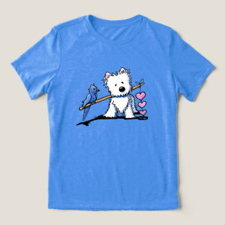 Camiseta Corações do KiniArt Westie