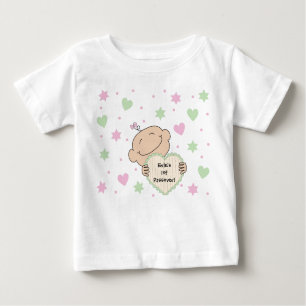 Camiseta Corações e Estrelas do Bebê