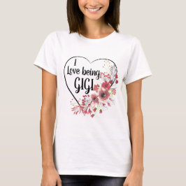 Camiseta Corações e Flores