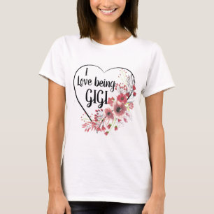 Camiseta Corações e Flores