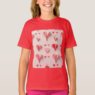 Camiseta Corações e mais corações