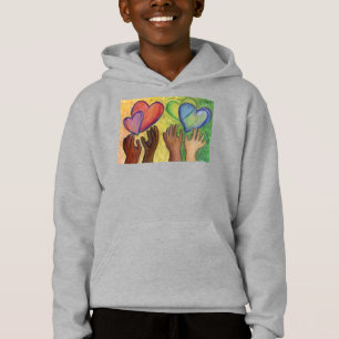 Camiseta Corações e Mãos Adoram Diversidade Arte Refúgi