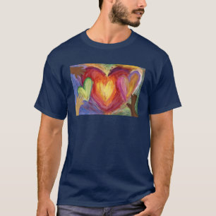 Camiseta Corações e Mãos Adoram Diversidade Artística P